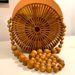 Cult Gaia Bamboo Luna crossbody bag